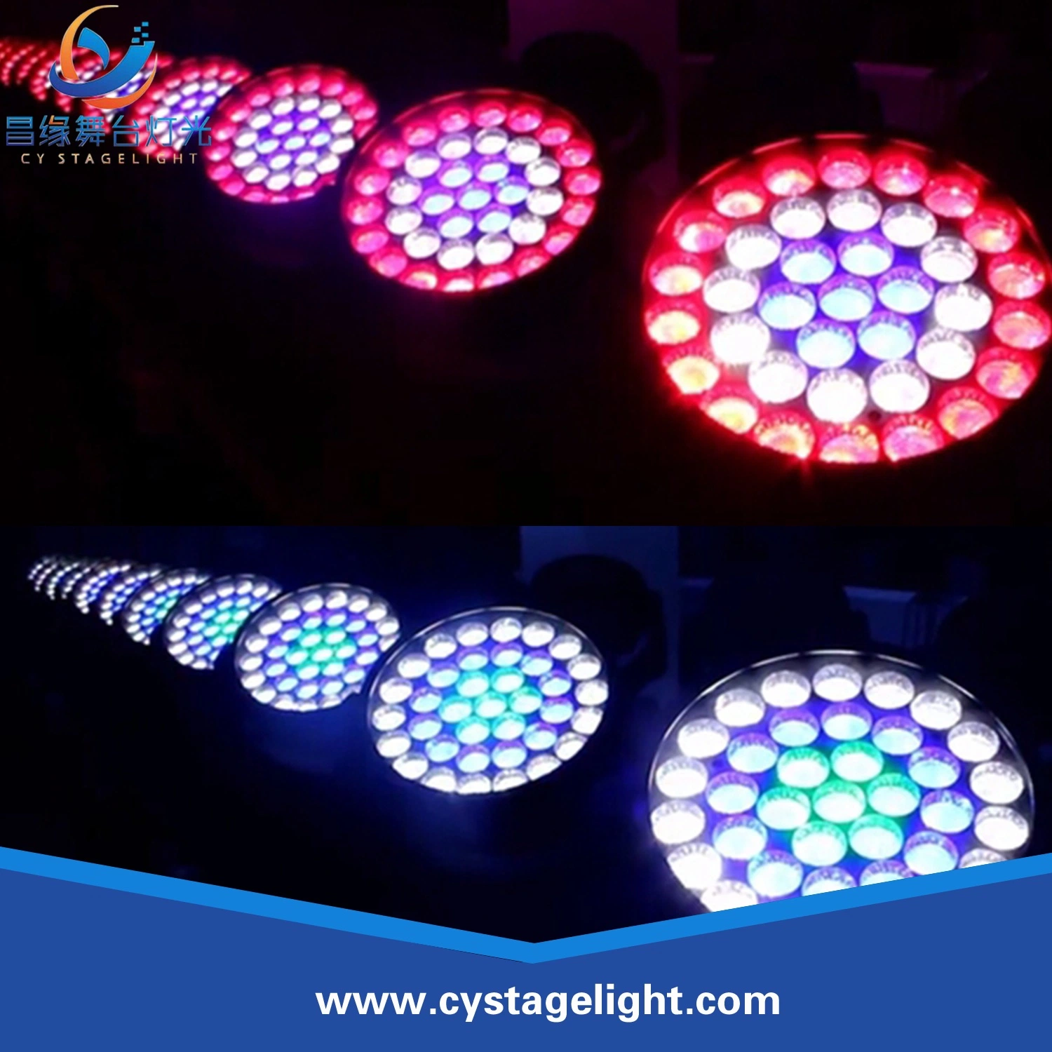 37pcs Zoom LED 10W de luz de la cabeza en movimiento para la fase/Evento/bodas/discoteca/DJ/concierto/Performance luz