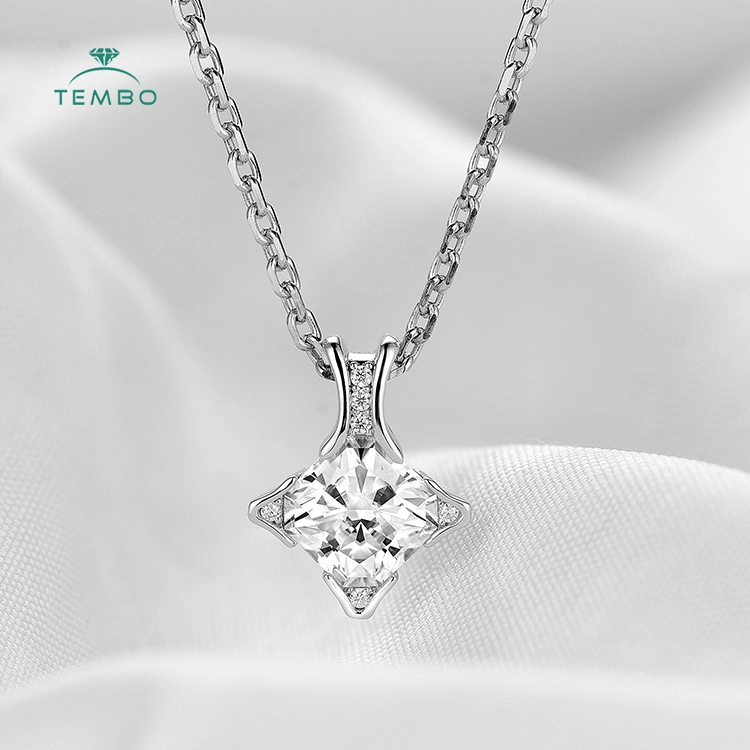 Ideal Cut 1 Carat Lab Grown Diamond 925 Sterling Silver Pendant Necklace Jewelry Destiny Jewellery