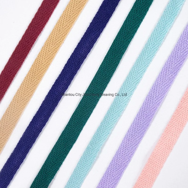 Webbing Manufacturer Custom Sustainable Recycled Herringbone Cotton Twill Webbing Tape for Clothing