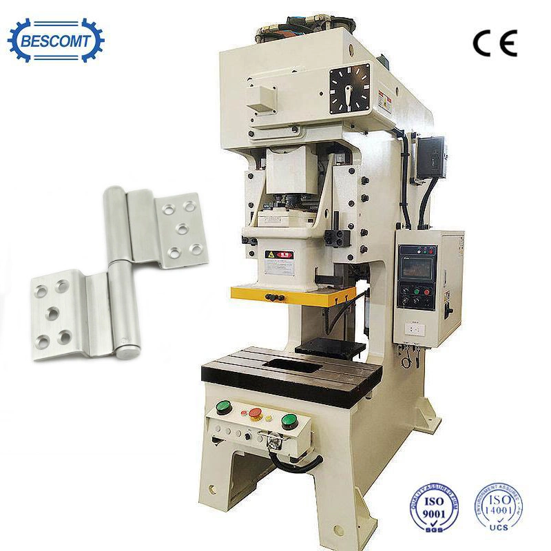 Single Press 200kg Manual Sheet Metal Aluminum Caps Pneumatic Hole Punching Die Cutting Machine Power Press Machine for Aluminum Caps Besco