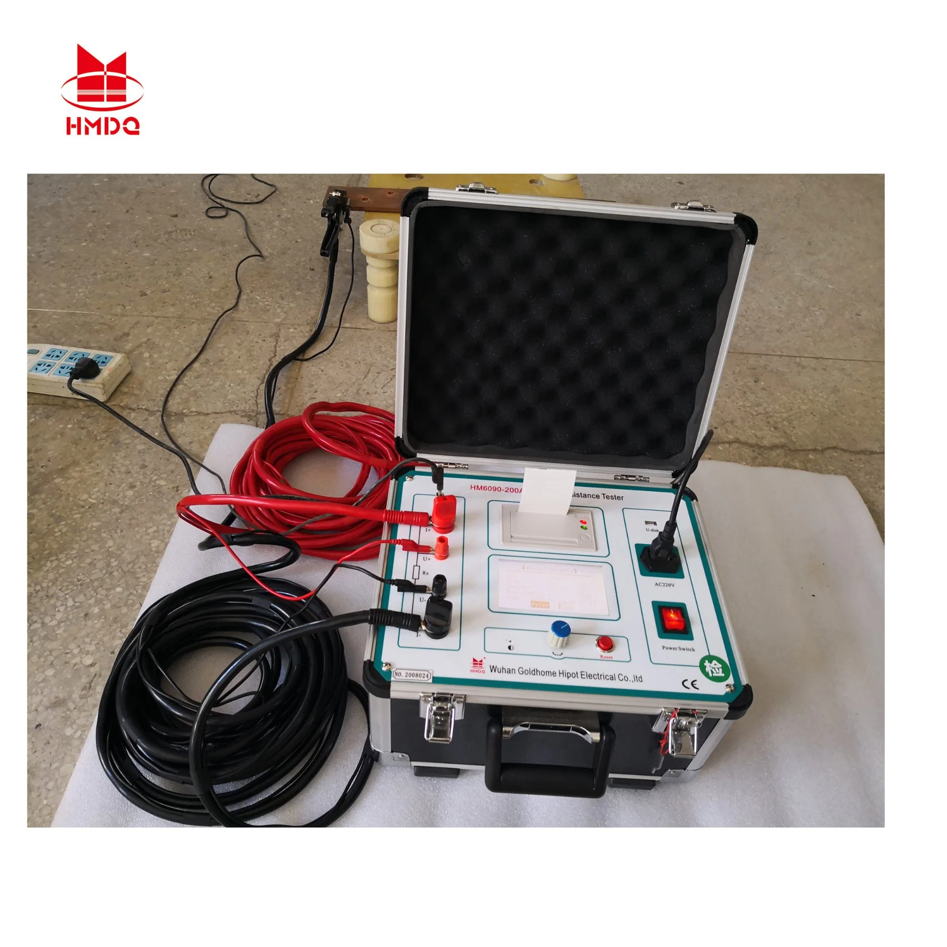 100 un ultraportátil Micro-Ohmmeter Probador de resistencia de bucle