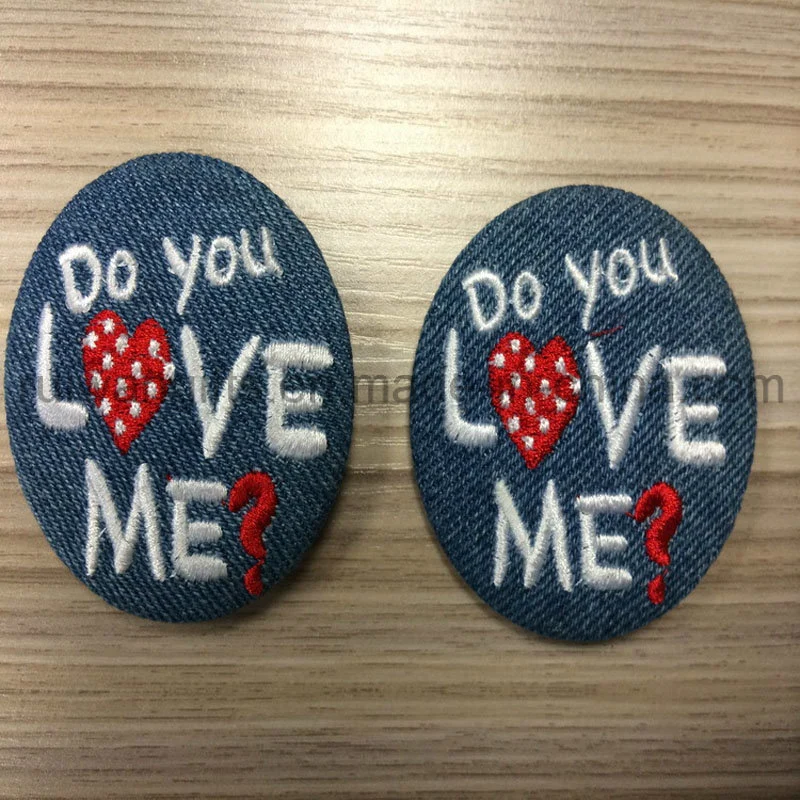 Factory Made Embroidery Button Pin Badge for Promotion, Embroidery Button Badge