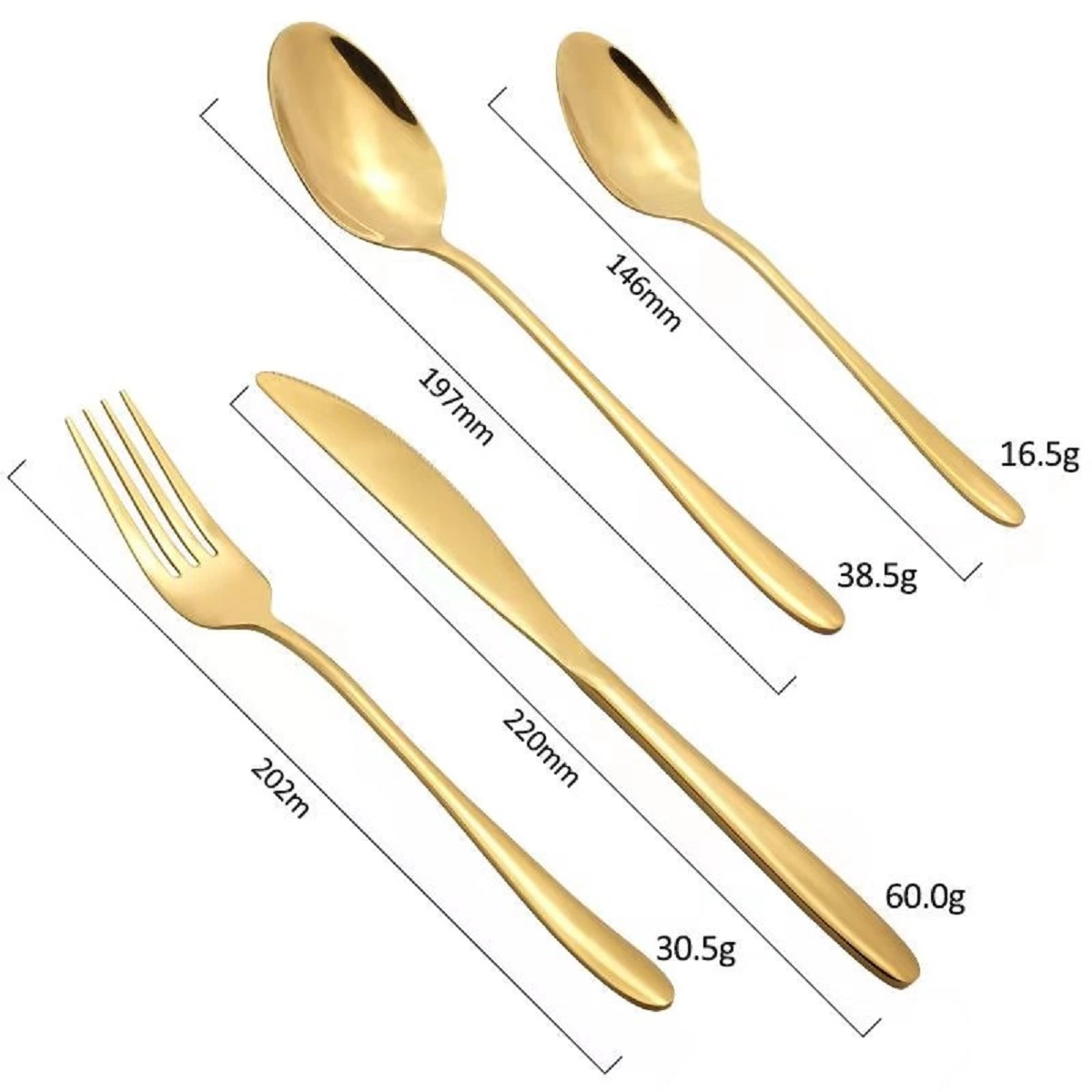 Wholesale/Supplier Fork Knife Spoon Portable Travel Camping Wedding Flatware Polished Stainless Steel Cutlery Set 16PCS with Wooden Box