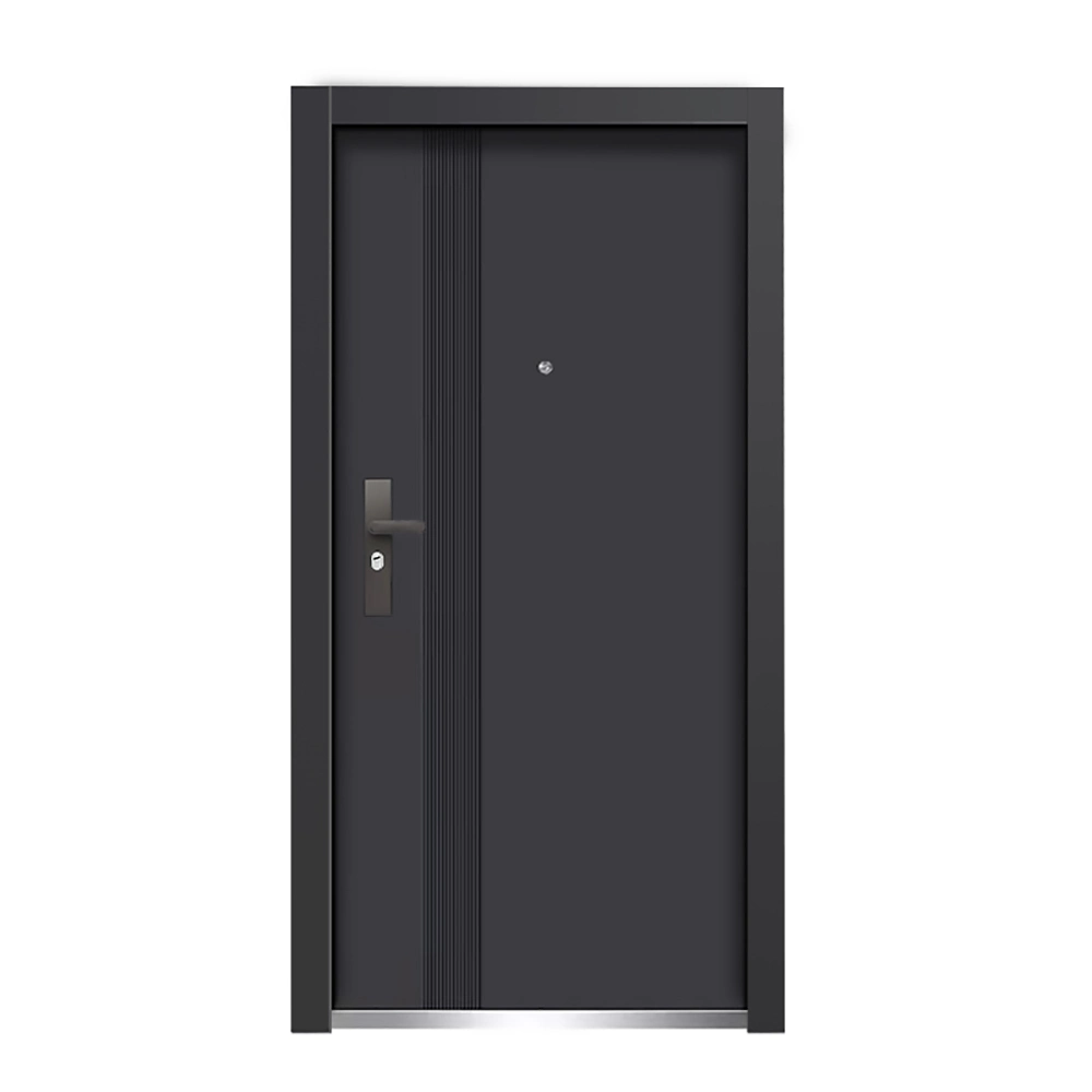 Para Casa Bifold con luces laterales Seguridad exterior Acero / aluminio / Puerta de metal