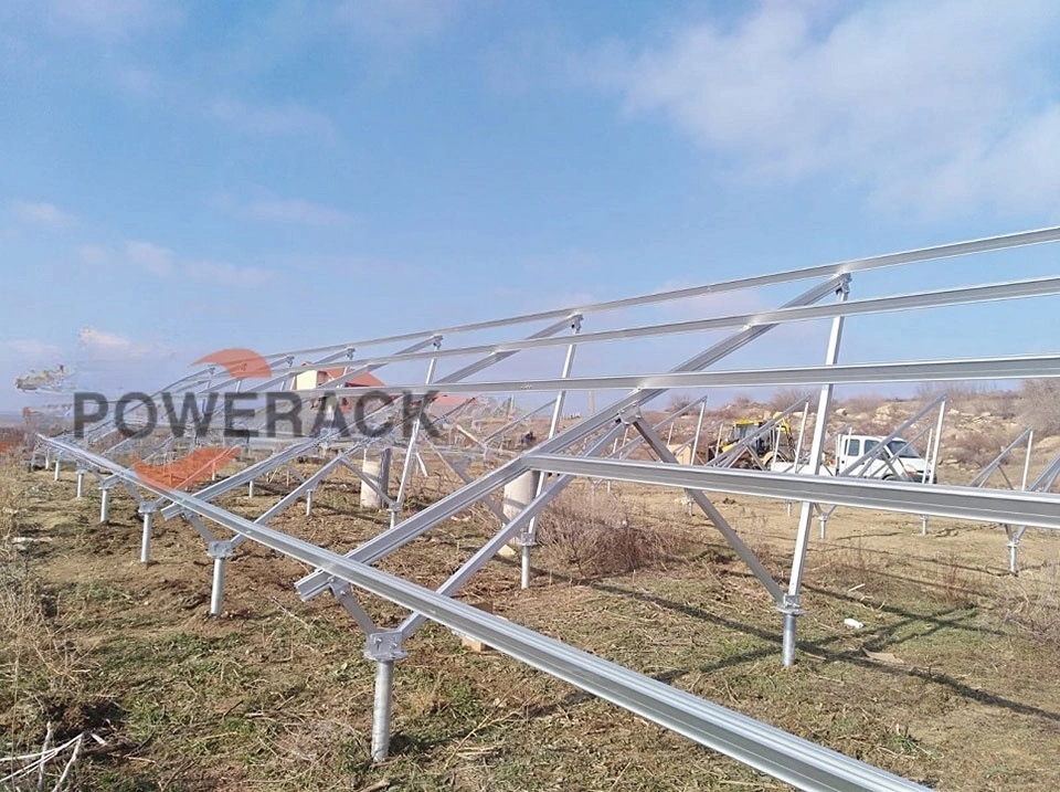 Powerack High-Strength W-Type Solar Ground Structure PV Mounting Brackets