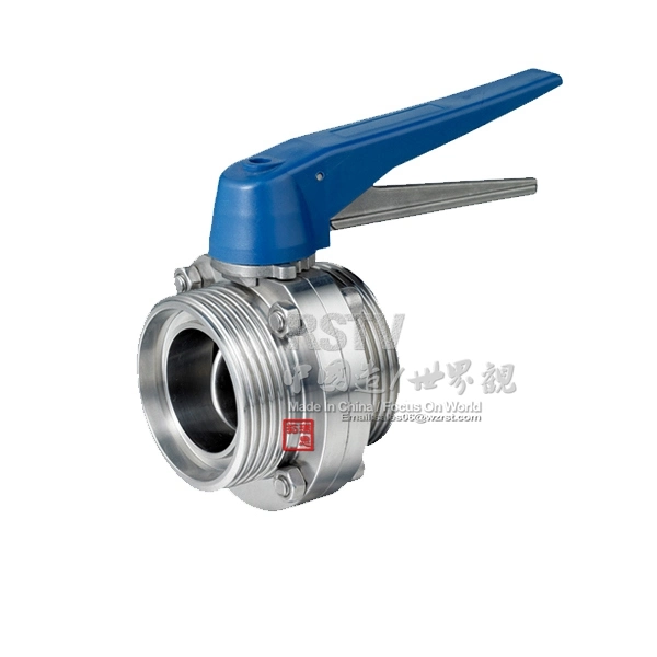 Stainless Steel Butt Welding Thread Manual Sanitary Butterfly Valve