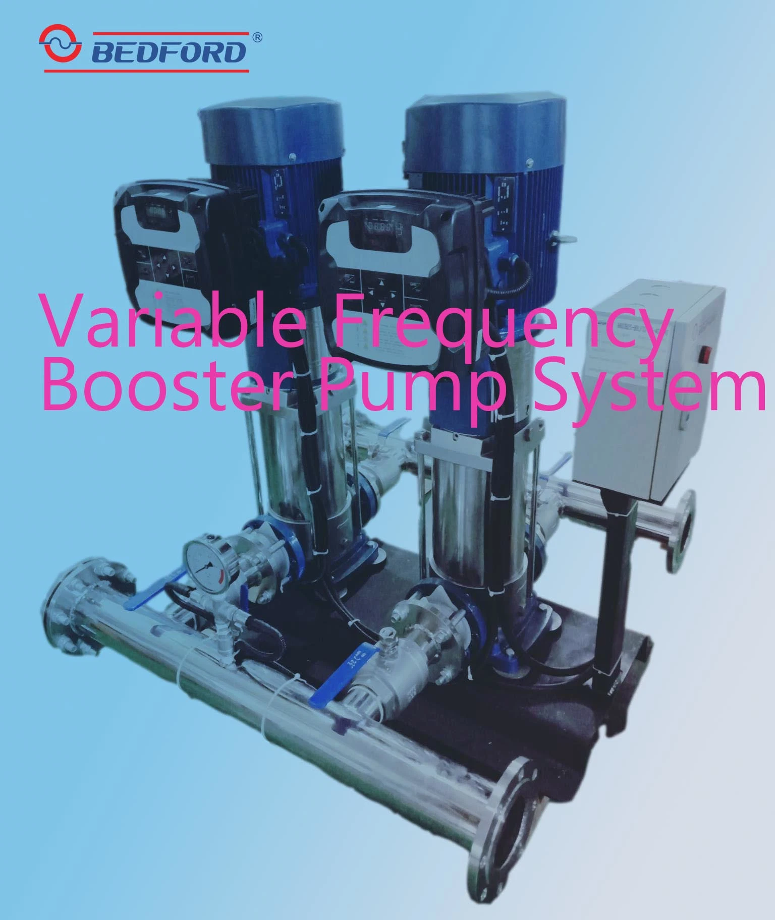Fréquence variable Approvisionnement en eau à pression constante Multi Système de la pompe de gavage