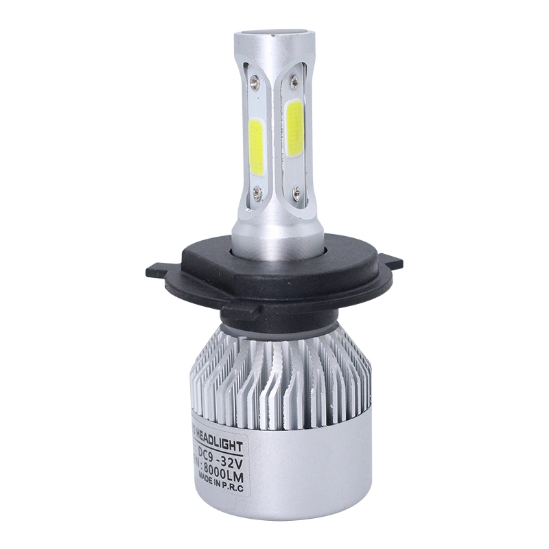 72W 8000LM S2 H4 COB CSP Faro LED 6500K Luz Hi-Lo coche faros LED Lámpara Luz antiniebla Faros 12V