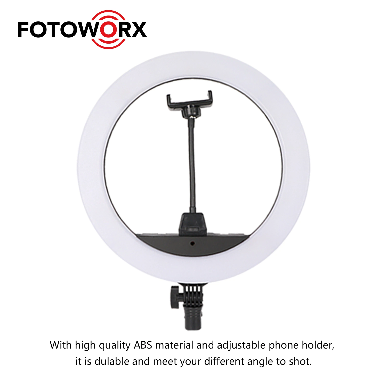 14polegadas luz circular LED com suporte telefônico para Fotografia Selfie