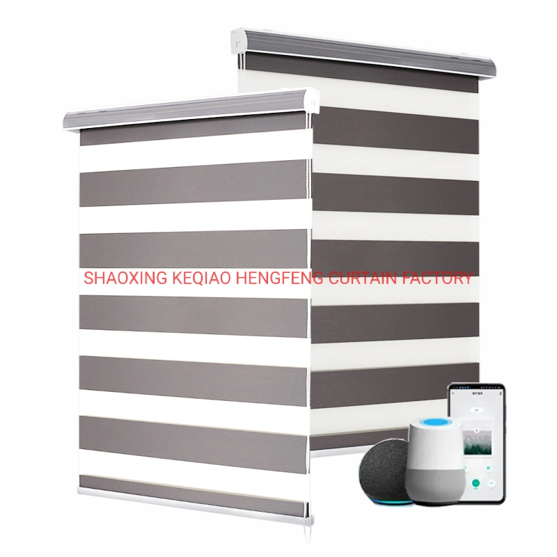 High quality/High cost performance  Customized Size Indoor Home Blackout Day and Night Roller Window Curtain Zebra Blind