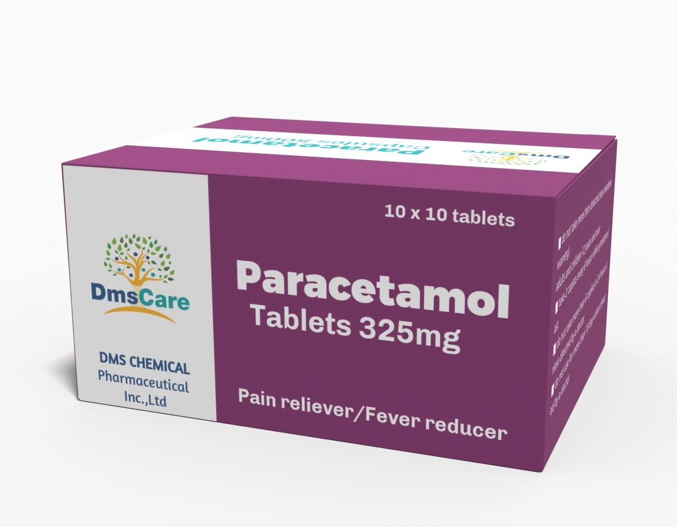 500mg tabletas de Paracetamol para el alivio del dolor