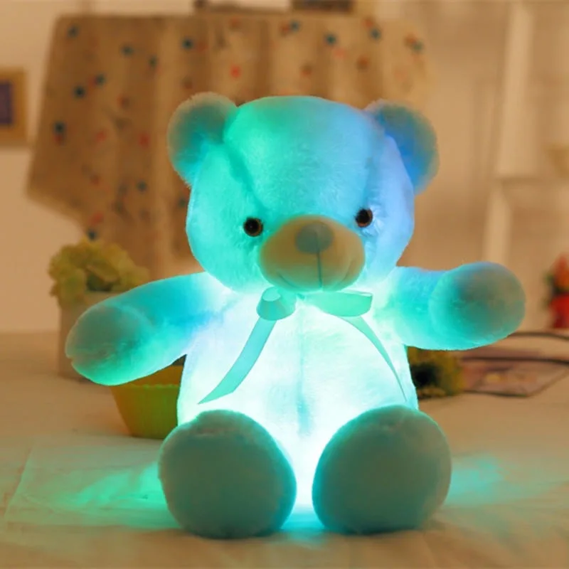 Promotional Gift Lighting Teddy Bear Colorful Lights Toy LED Stuffed Animals