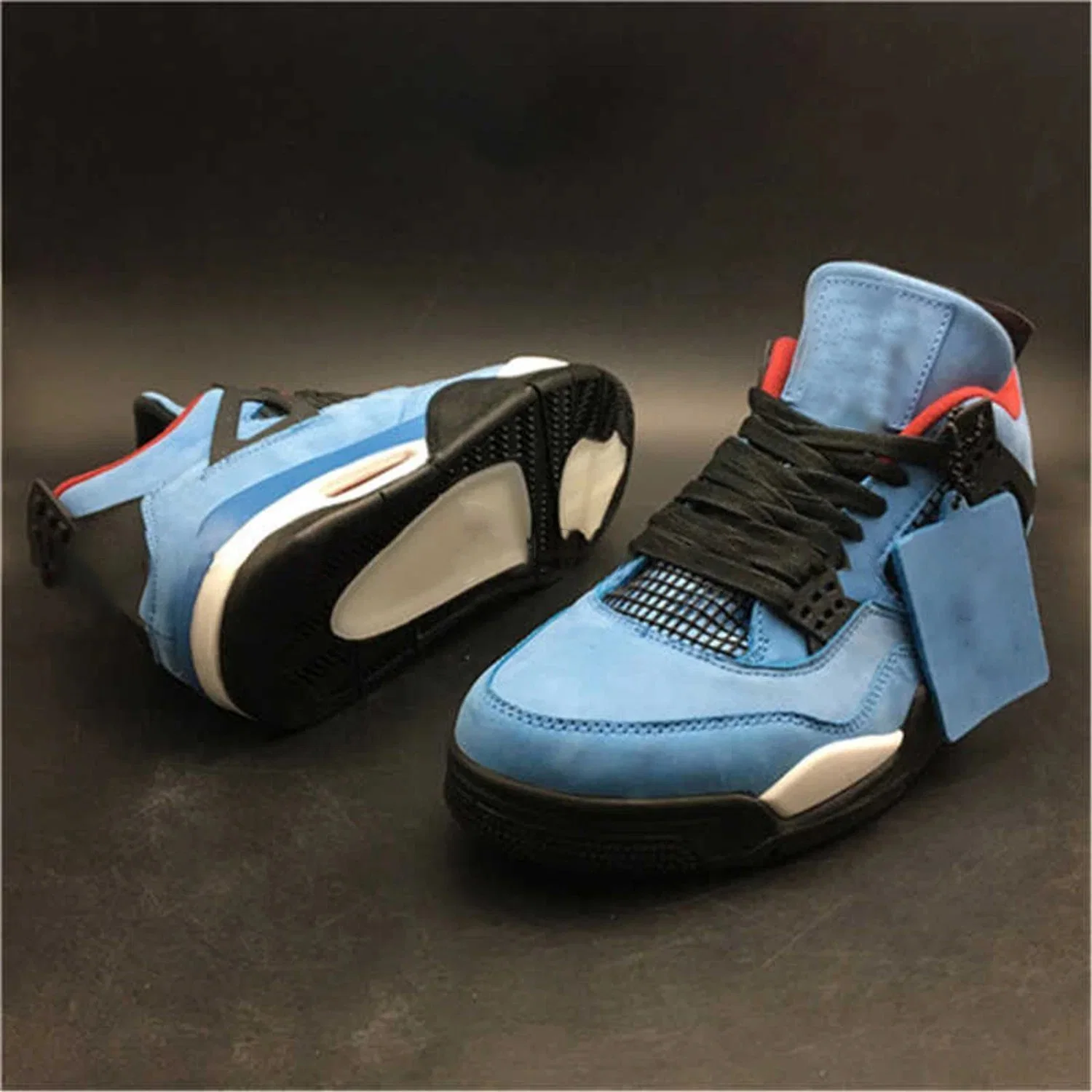 Cheap Dropshipping Wholesale/Supplier Travis Scott X Air Jor-Dan 4 Jumpman 1 Fragment Blue Purple Putian Shoes