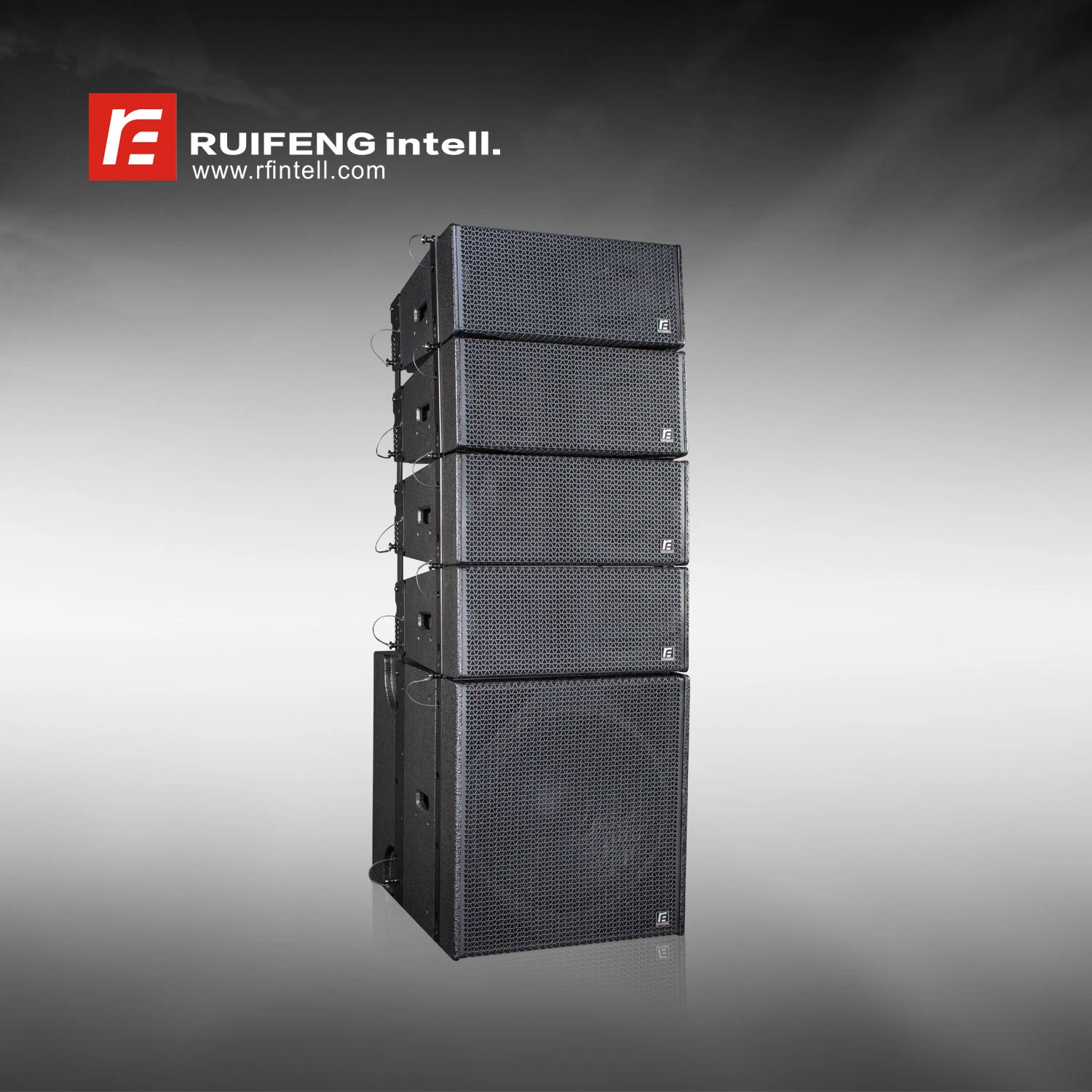 Line Array de RF de Audio Profesional cerca de 10 pulgadas del sistema de sonido