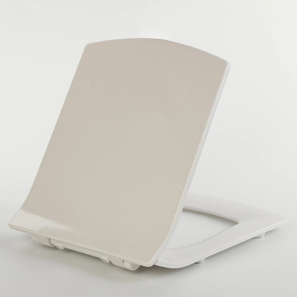 Sample Customization Hot Selling Square White Plastic Toilet Seat Cover UF Toilet Seats (Au107)