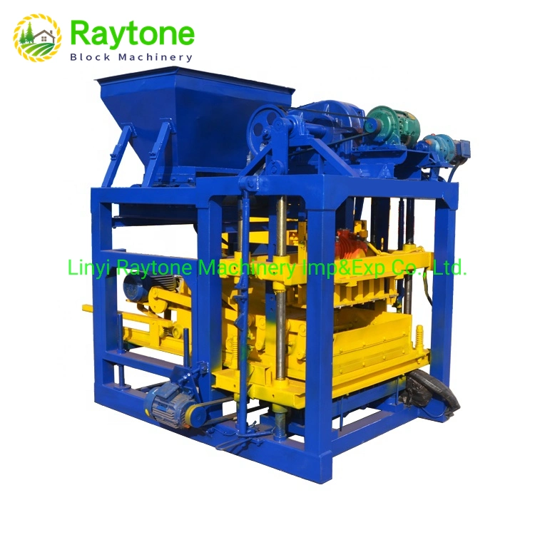 Qt4-25 máquina de ladrillo de interbloqueo de cemento automático en China