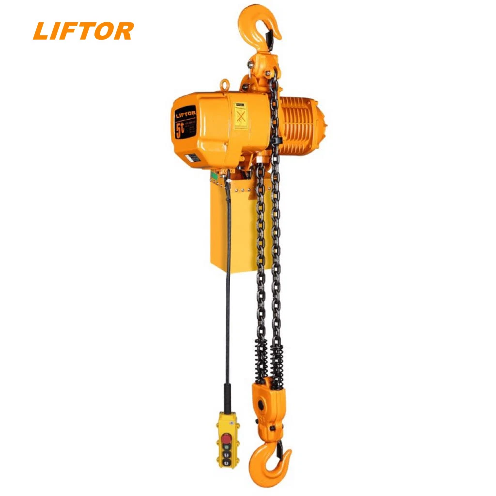 110V Manufacturing Lifting Tool Electric Winch Powered Chain Hoists