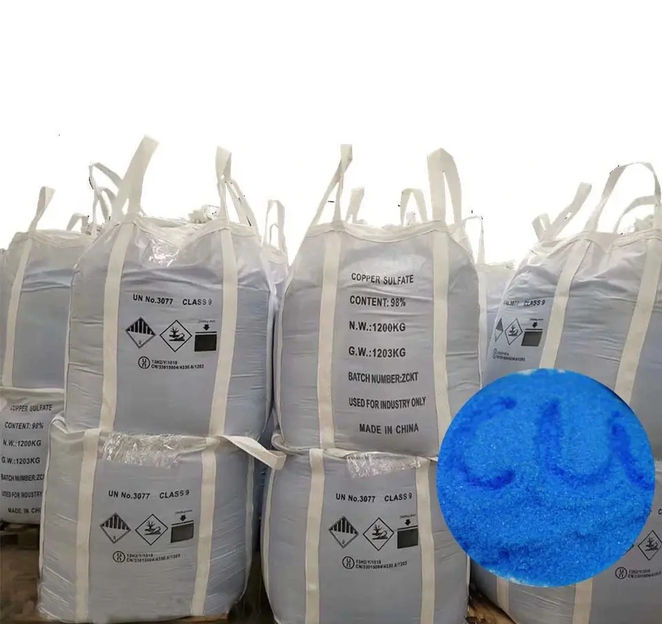 Feed Grade Blue Crystal Copper Sulphate Pentahydrate Fertilizer/ CuSo4.5H2O