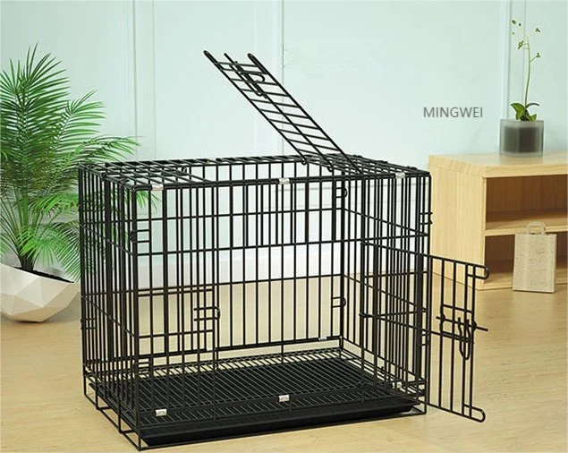 Mingwei Metal Iron Wire Foldable Cheap Pets Dog Breeding Cages Large Dog Crate Kennels
