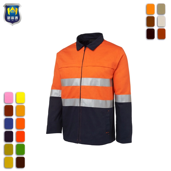 Premium 2018 3M reflectante de alta visibilidad Ropa de trabajo chaqueta uniforme