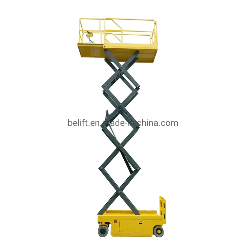 300kg 12m Electric Motor Aerial Construction Work Scissor Lift Platform