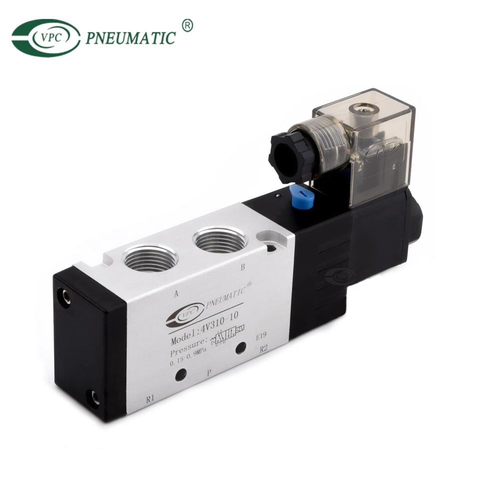 4V210-08 Airtac 5/2 Single Coil Aluminum Body Pneumatic Air Solenoid Valve