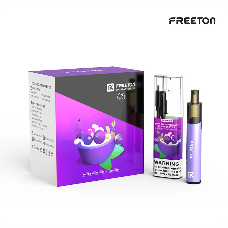 New Edition FREETON OEM 2021  Most Popular 4ml 1200 Puffs Replaceable Pre-filled Pod