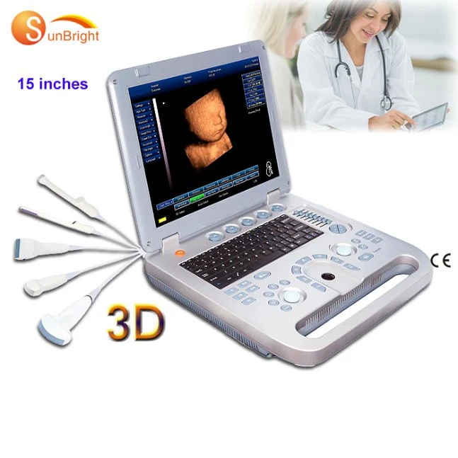 Multi Language Ultrasound 3D Medical Sun-800d Laptop Portable Medical Ultrasound Equipment