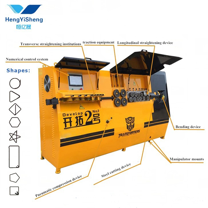 CNC Rebar Stirrup Biegemaschine mit mechanischem Arm