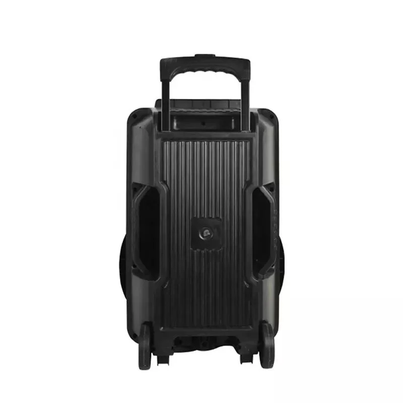 Meilleur orateur Outdoor Design de mode de lumière LED de karaoké le président 12 pouces de haut-parleur woofer chariot l'Orateur rechargeable sans fil Bluetooth