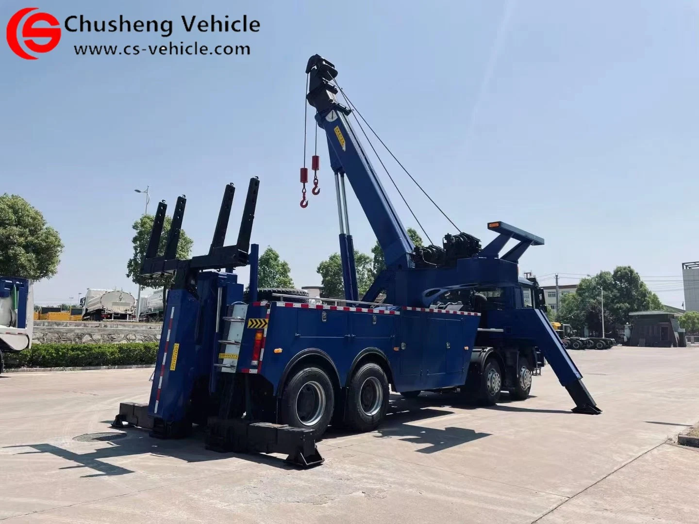 شاحنة سحب طريق الإنقاذ 420HP 30ton 50tons Road Rescue Towing Truck شاحنات سحب سيارات من Wrecker لزامبيا