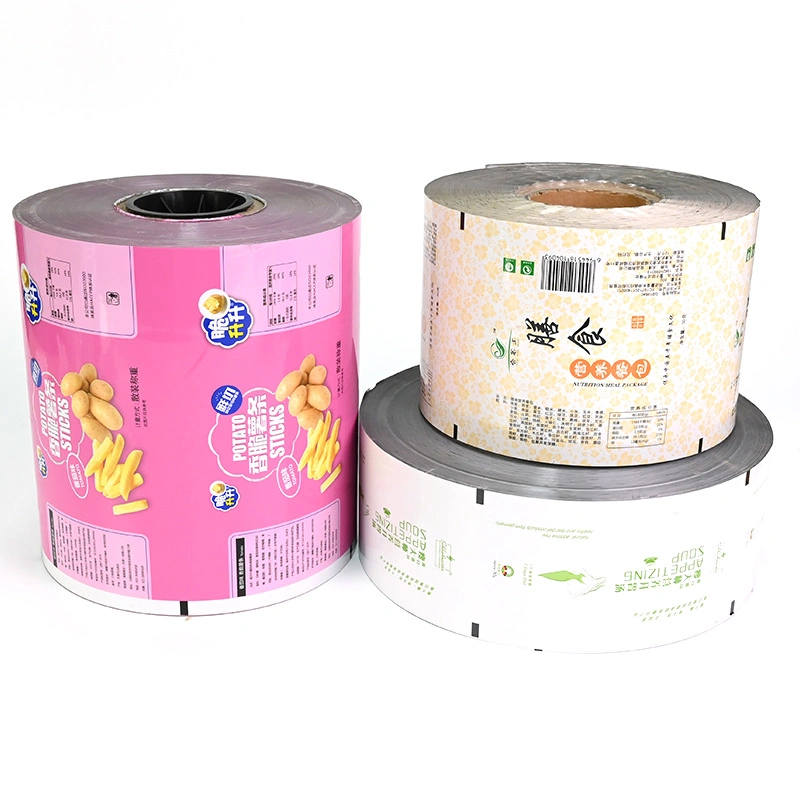 Al Colorful OEM Aluminum Film Customized Shape Printing Heat Sealing Waterproof Food Stand up Ziplock Plastic Packaging Pouch Bag Film