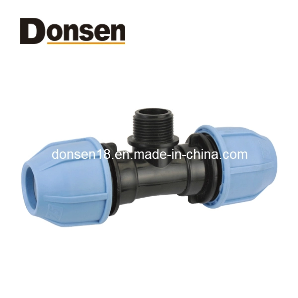 Irrigation Fittings 90 Degree Threaded Female Tee PP Compression Fittings