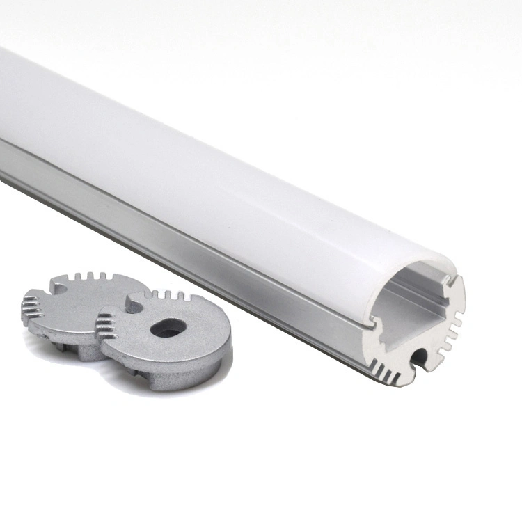 Extrusión de perfil de aluminio LED lineal con tapa