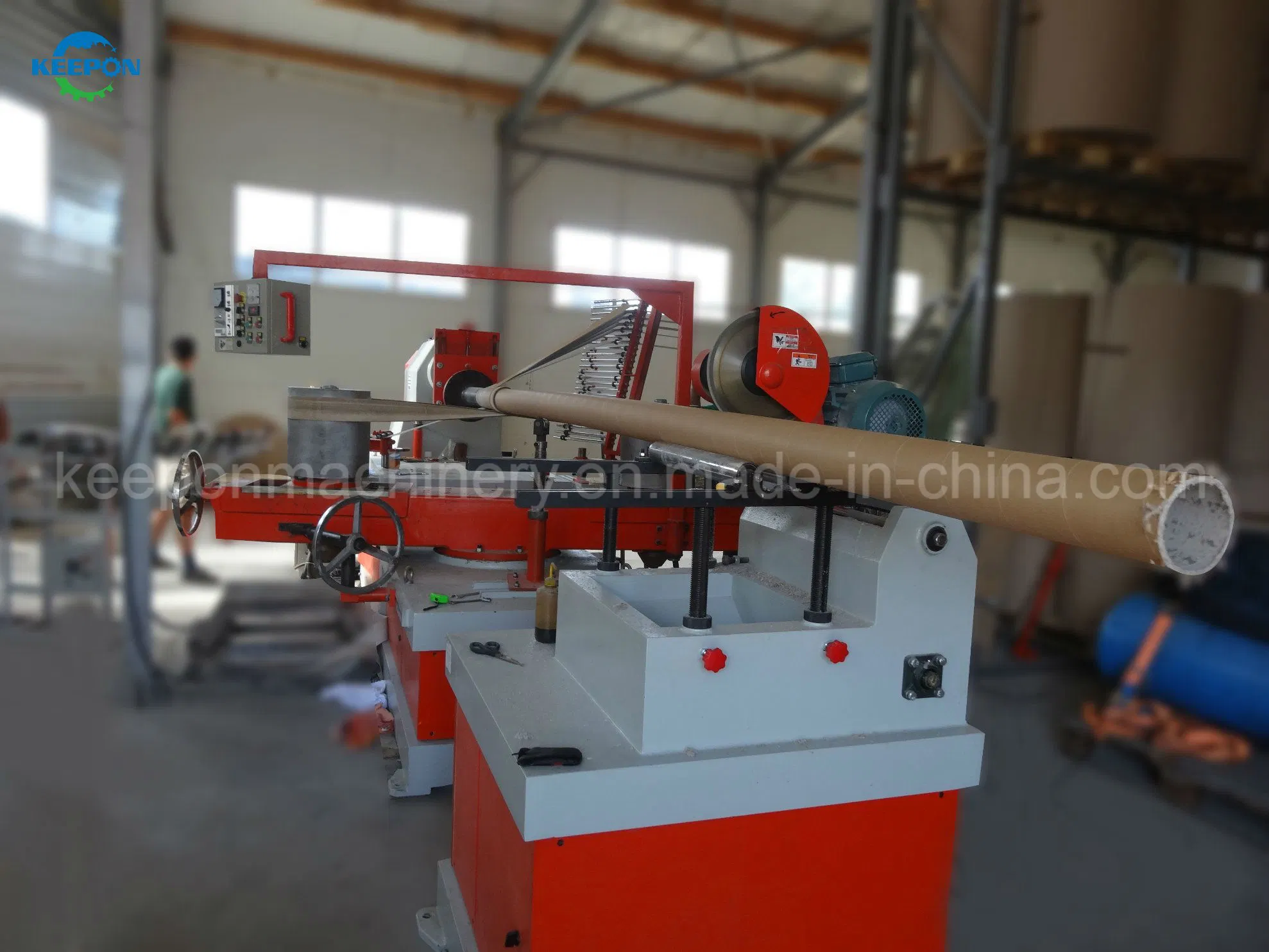 Big Diameter Spiral Paper Core Tube Winding Making Cutting Machine Manufacturers (LJT-2D Heavy Duty Model)