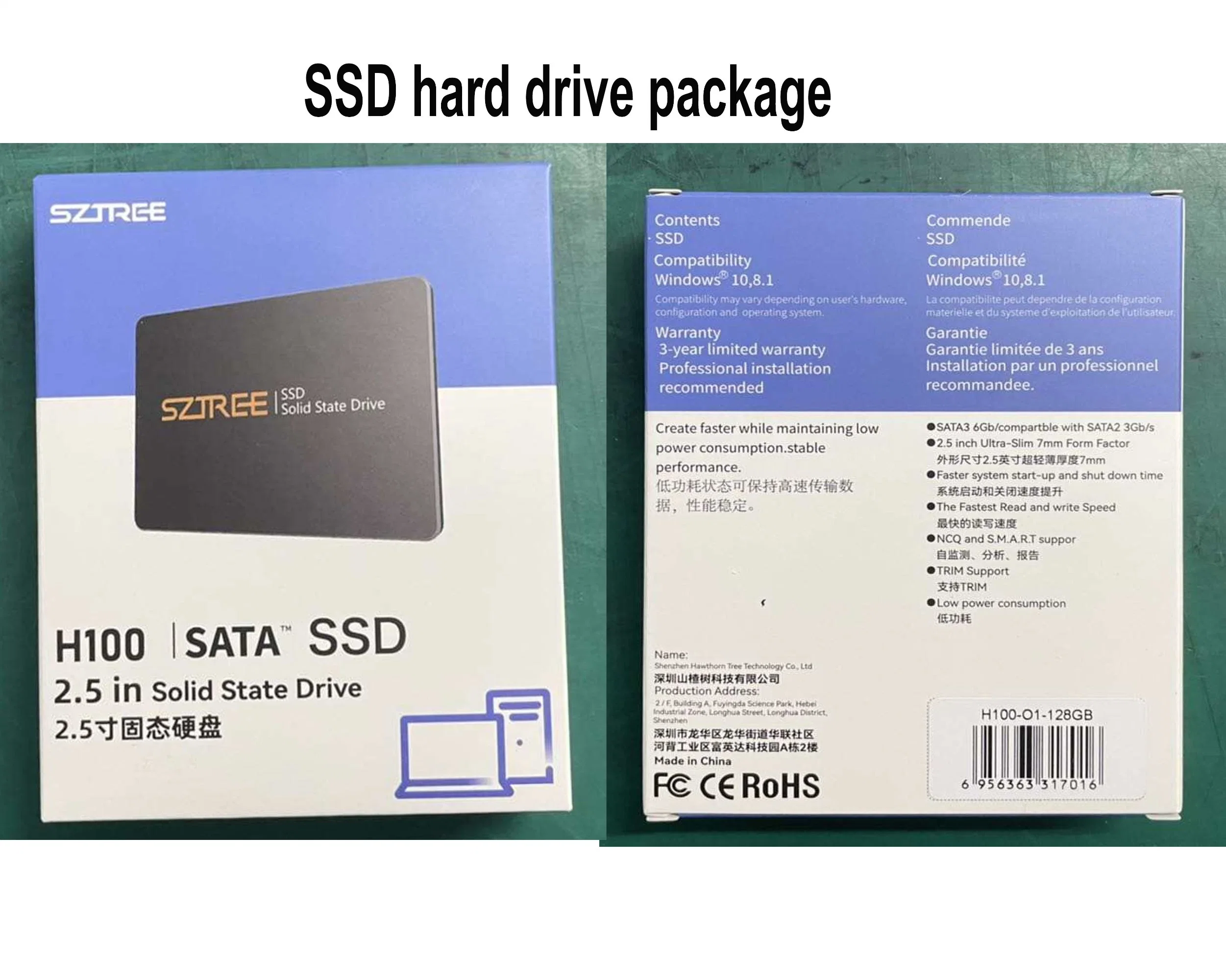 1tb Double 500MB/S SSD High Speed Internal Hard Disk