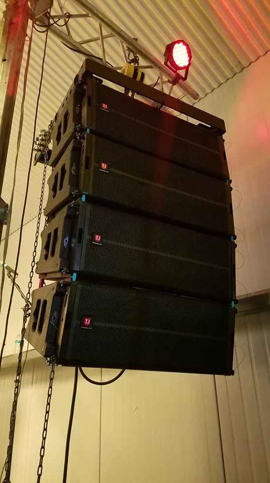 DJ Professional Speakers Church Line Array Dual 10 Inch T. I Audio