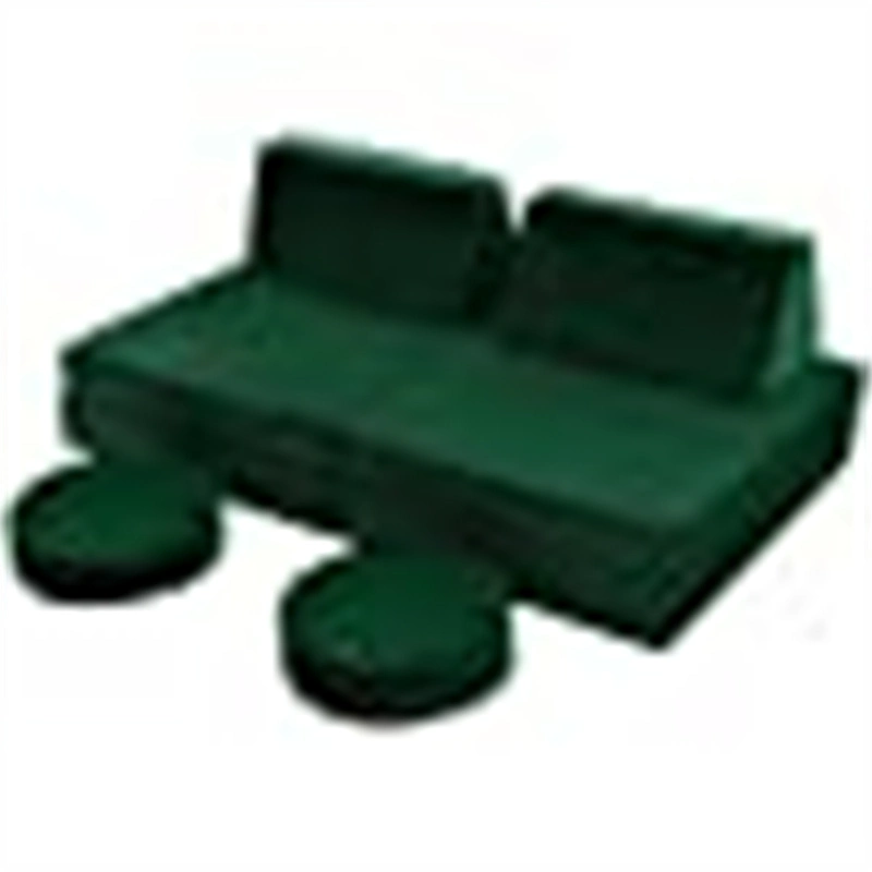 Sofá cama plegable verde para niños