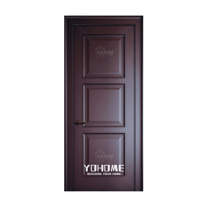 Guangdong Yohome Diseño de puertas interiores personalizadas para casa de madera de villa Puertas Interior Casa Interior Puertas Interiores Puertas interiores de madera sólidas Pintar las puertas del dormitorio