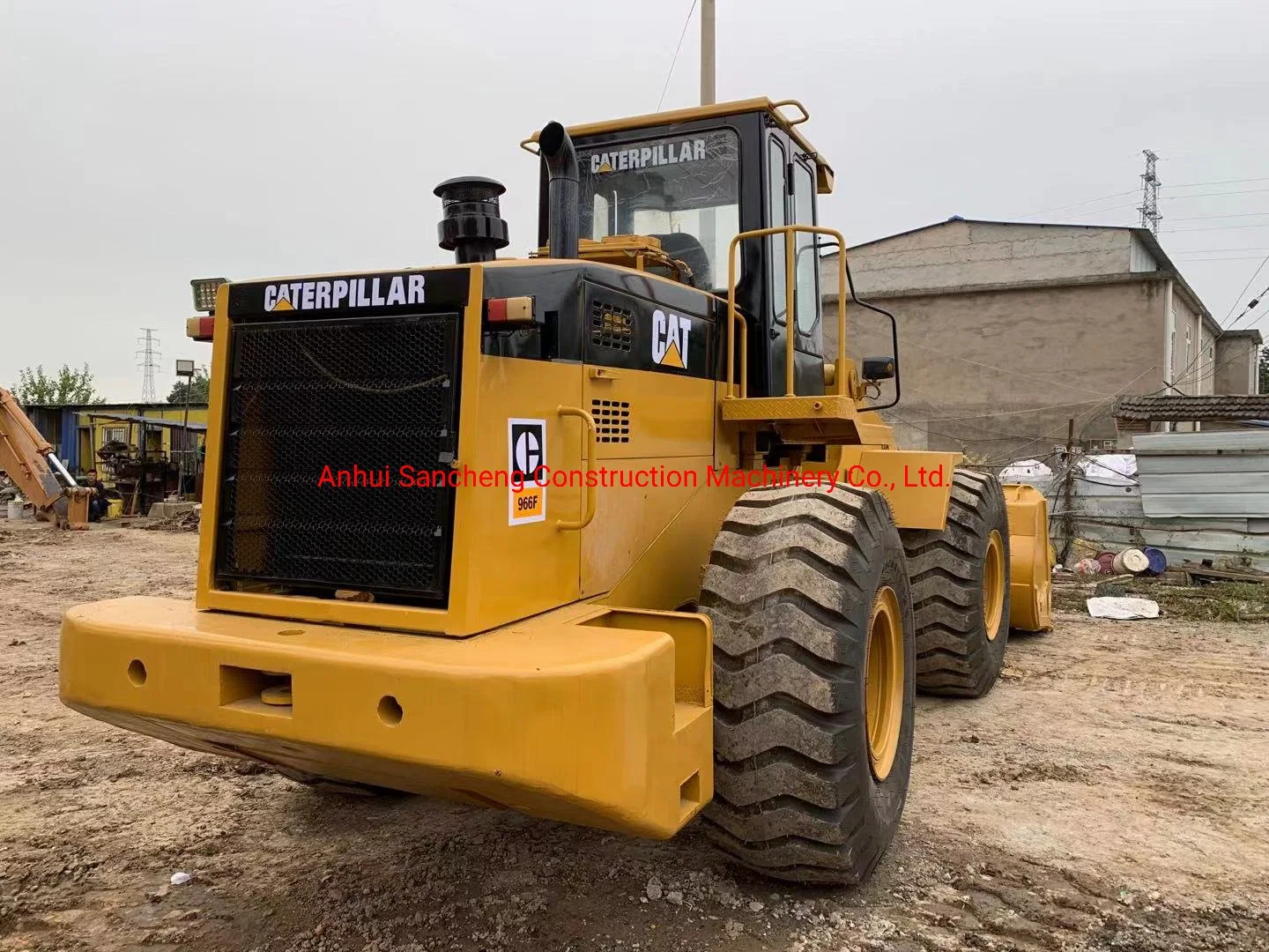 Secondhand Construction Machinery Front Loader 966f Caterpillar Wheel Loader