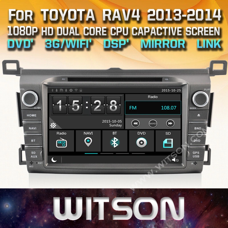 Witson Quad-Core Android 11 Car DVD Player for Toyota RAV4 2014 2g RAM 16GB ROM