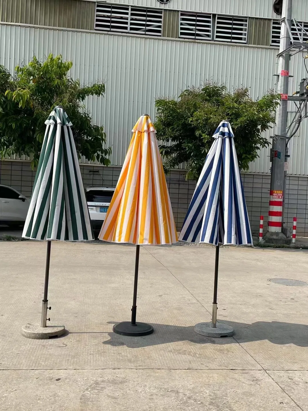 Wholesale/Supplierr Customized Round Sun Protection Outdoor Garden High quality/High cost performance Sea Beach Parasols Umbrella