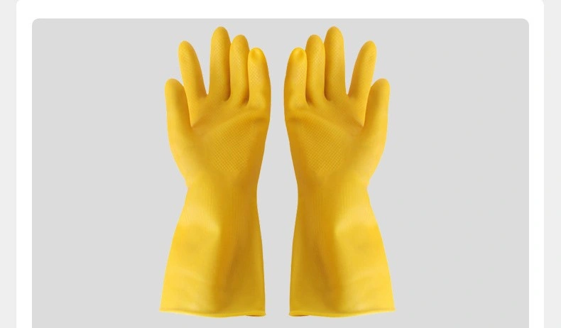 Latex Thickened Protective Rubber Tendon Dishes Acid Resistant Cleaning Household Gloves