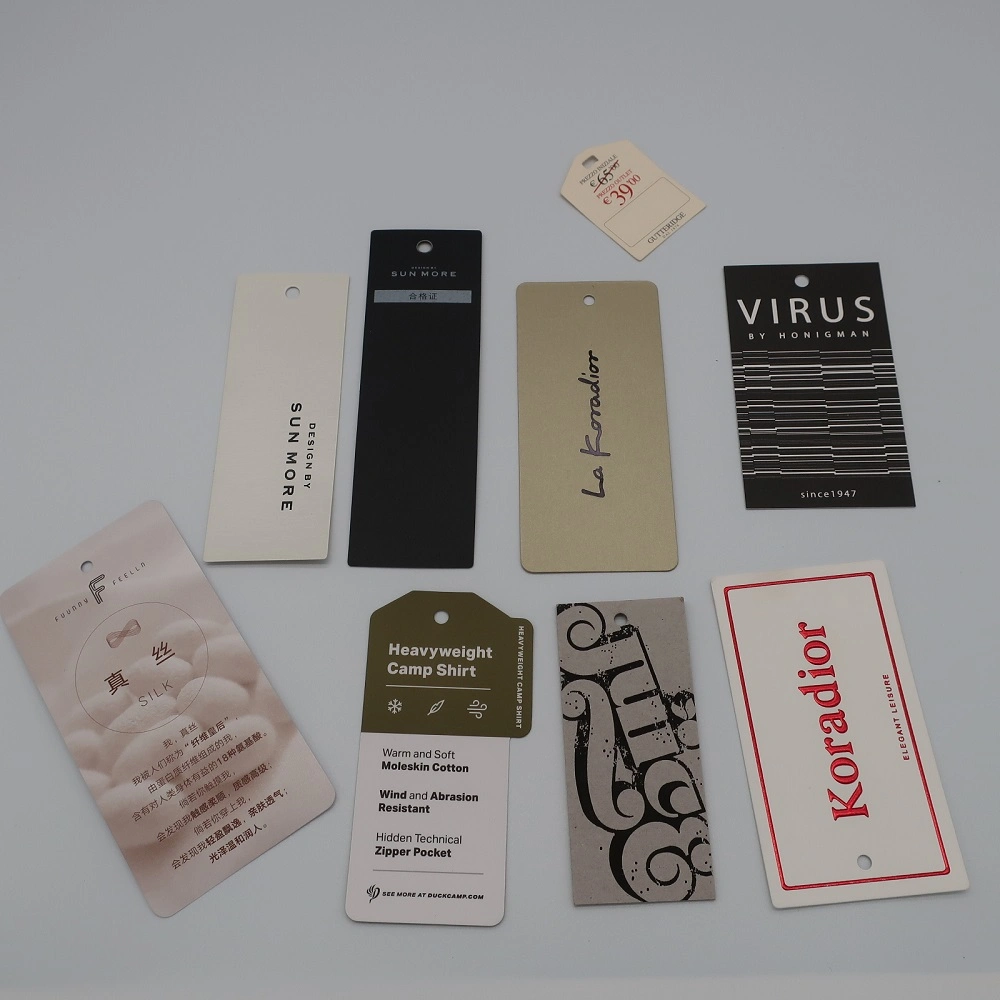 OEM ODM Customized Designs Wholesale Price Garment Textile Hang Tag