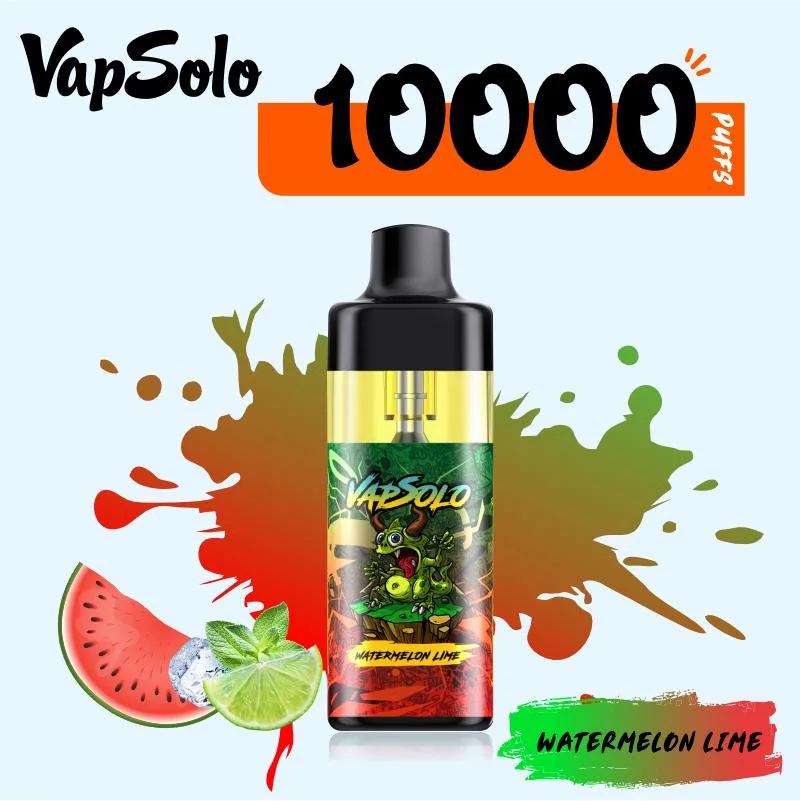 Vapsolo Tornado 10000 Puff Rechargeable 650 mAh 20 Ml Refillable Shisha Pen Price Puff Bar Randm Mesh Coil Disposable/Chargeable Vape