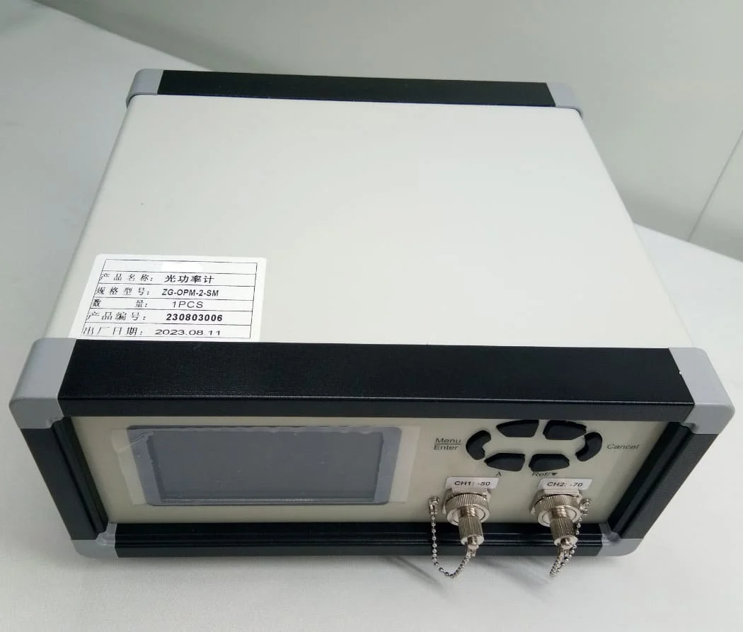 Medidor de potência óptico externo para desktop de 800 nm ~ 1700 nm para FTTX