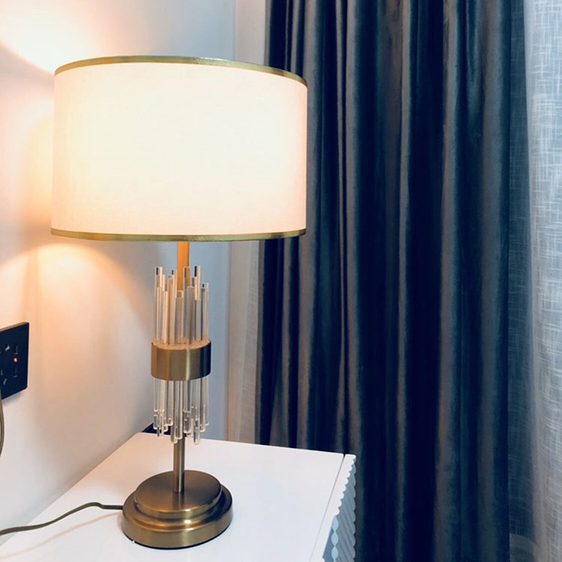 Lampe de table moderne en cristal lampe de chevet moderne de nuit de luxe américain (WH-MTB-79)