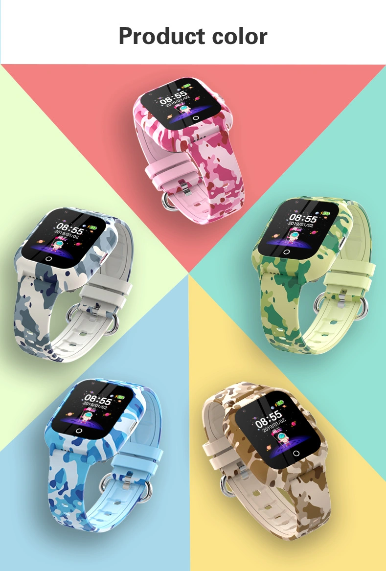 2022 Nuevo producto Smart Kids reloj teléfono inteligente de seguimiento de la LBS Anti-Lost Pulsera Reloj de pulsera GPS 2g para niños