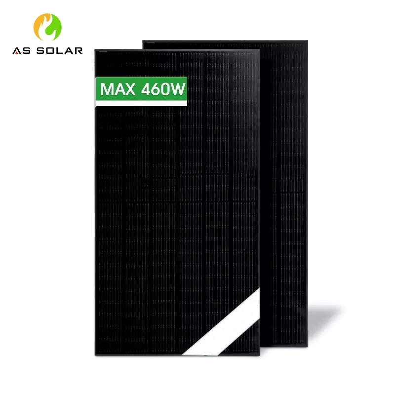 Solar Panel 460 Watt Bifacial A Grade Cell Custom Size Green Electric Square Ground Solar Panel Product for CCTV Garden