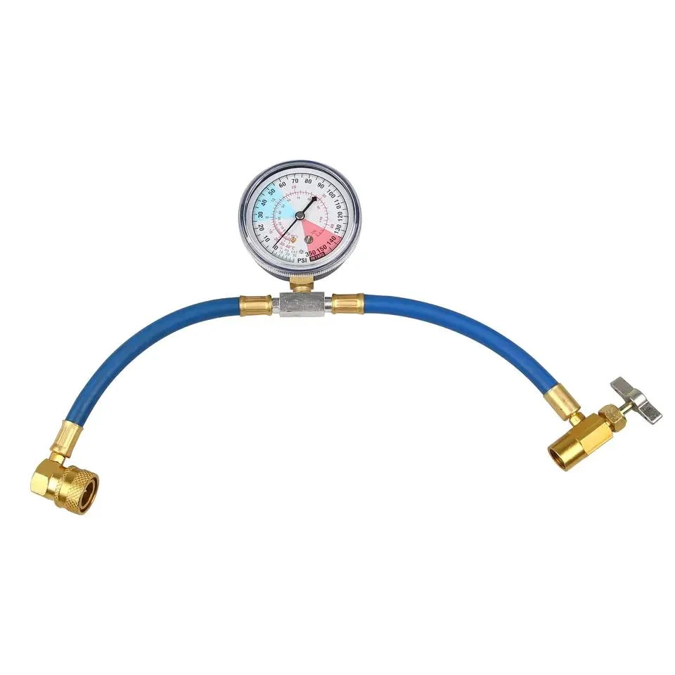 Neues Design R410A R22 AC Kühlung Dual-Verteiler Manometer Reparatur Pro Kit-Set mit CAS-Tragetasche